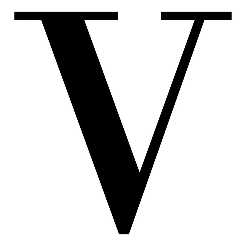 Capital V