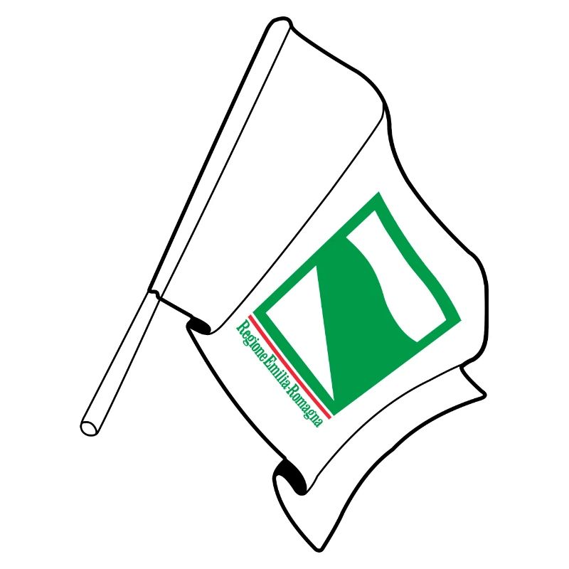 Flag: Emilia, Romagna, Italy