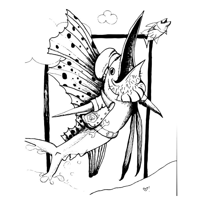 Fächerfisch_schwarz