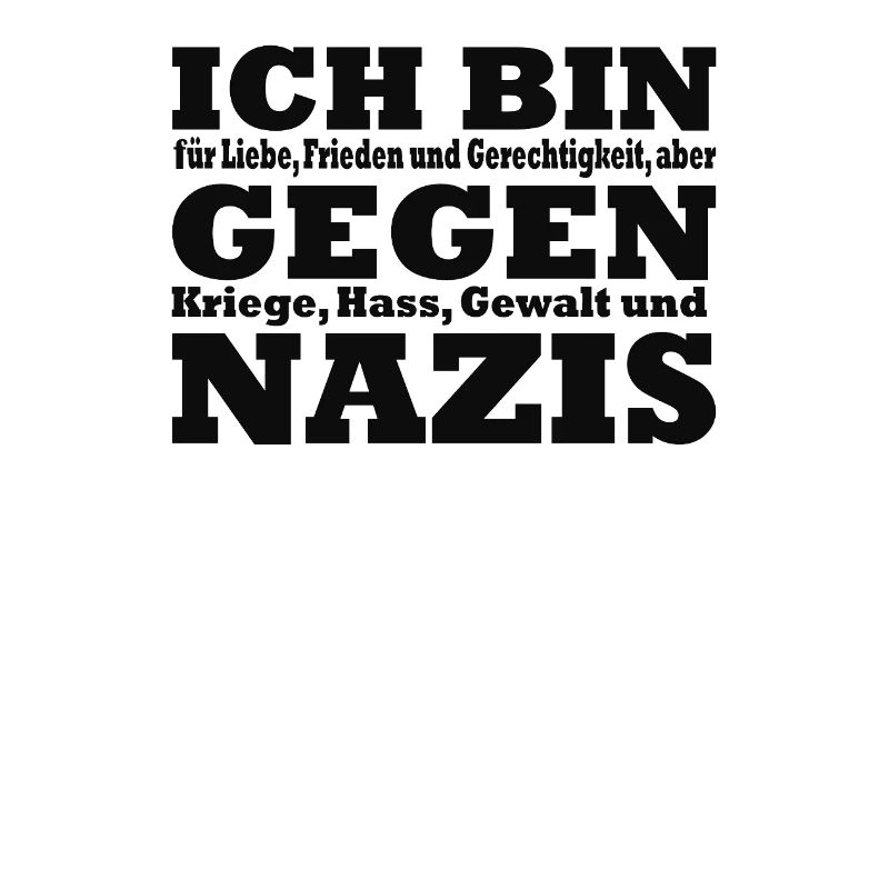 Ich bin gegen Nazis – Statement Design