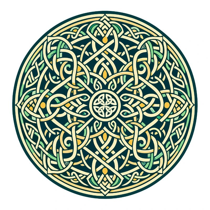 Entrelacs celtiques éternels Mandala Art 4