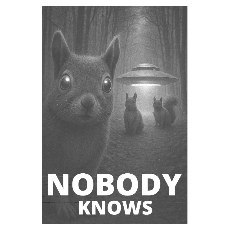Nobody Knows – UFO Squirrel Design