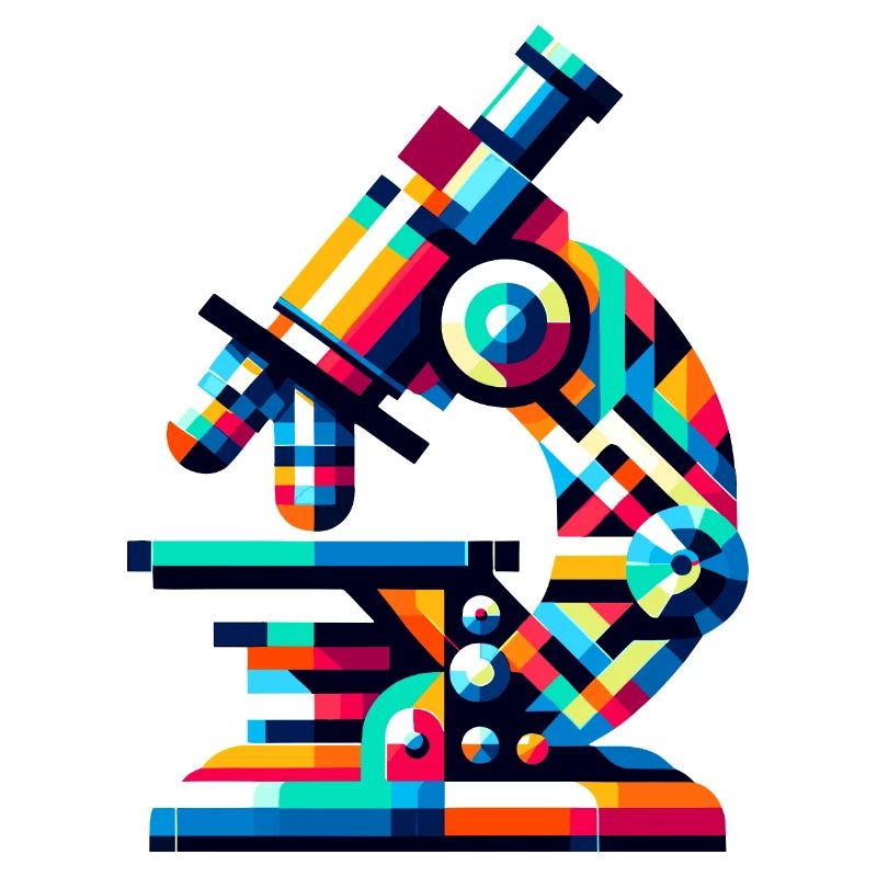 Science Microscope: Artistic Laboratory Tool