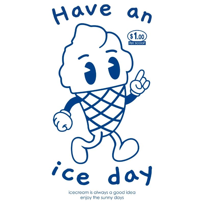 Have An Ice Day Eistüte Beine Sommer 2023 Softeis