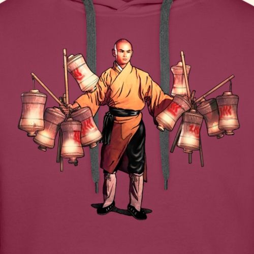 Shaolin kriger munk - Herre Premium hættetrøje
