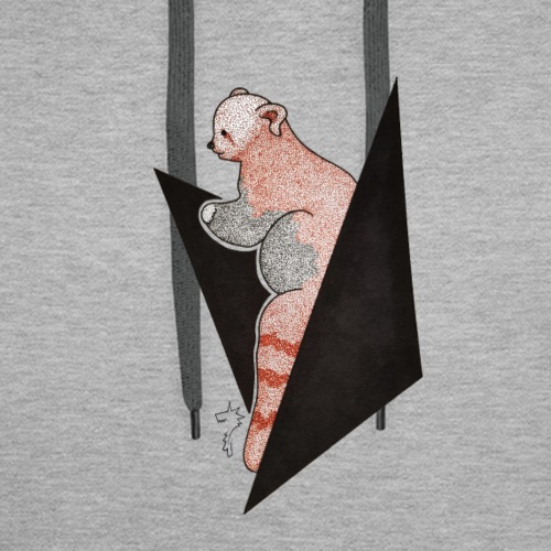 Panda roux - Sweat-shirt à capuche Premium pour hommes