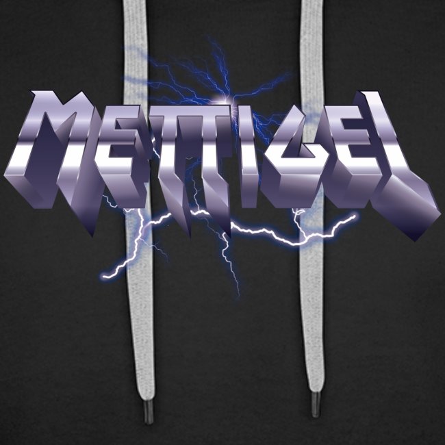 Mettigel T Shirt Design Heavy Metal Schriftzug