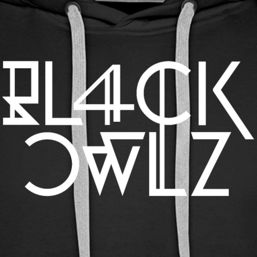 Bl4ck Owlz Typo - Sweat-shirt à capuche Premium pour hommes