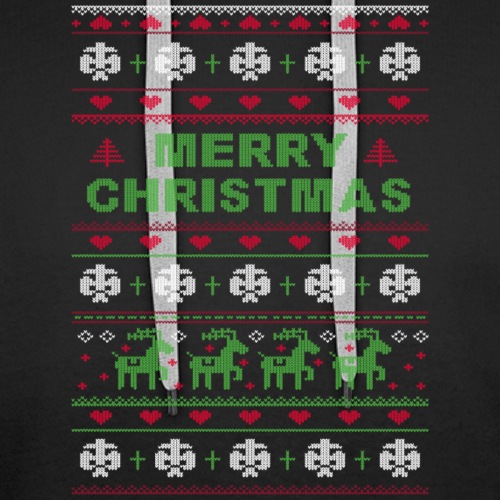 Ugly Sweater Merry Christmas Weihnachtsfarben - Männer Premium Hoodie