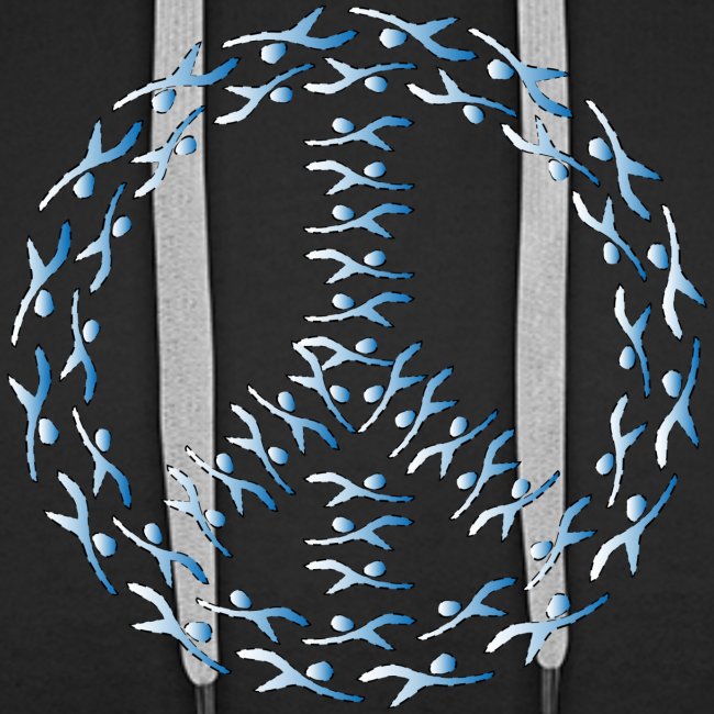 peace symbol swimmer