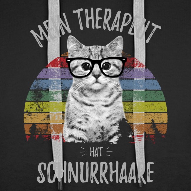 Therapeut Katze - Männer Premium Hoodie