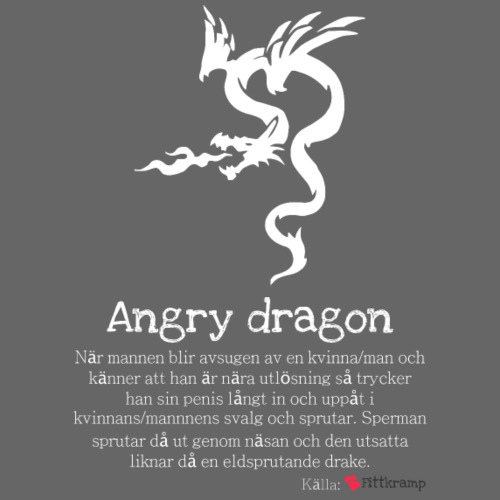 Angry dragon - Premiumluvtröja herr