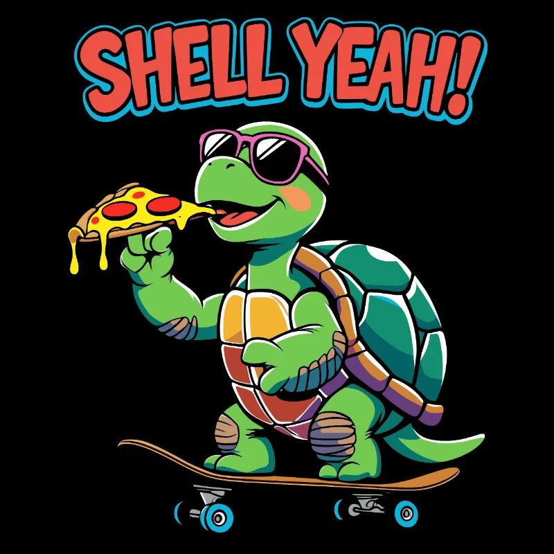 Cooles Schildkröten-Design - Shell Yeah!