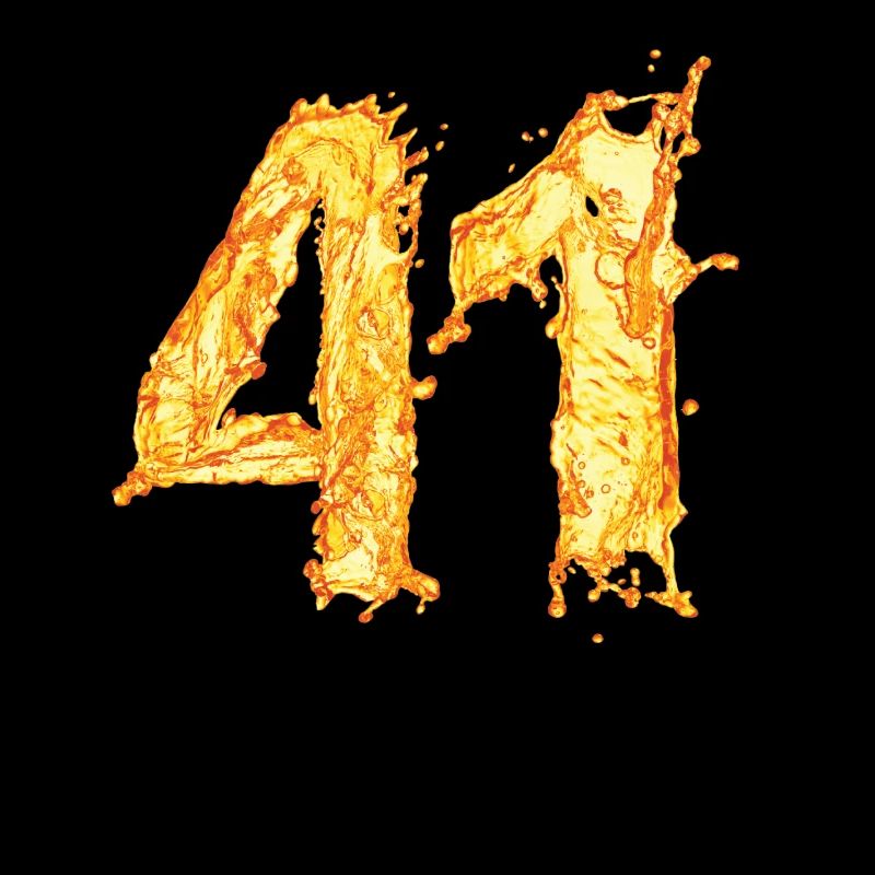 41 Geburtstag "yellow water splash"