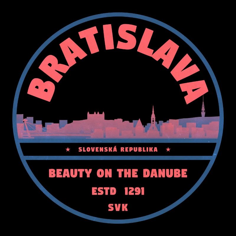 Bratislava Skyline Danube