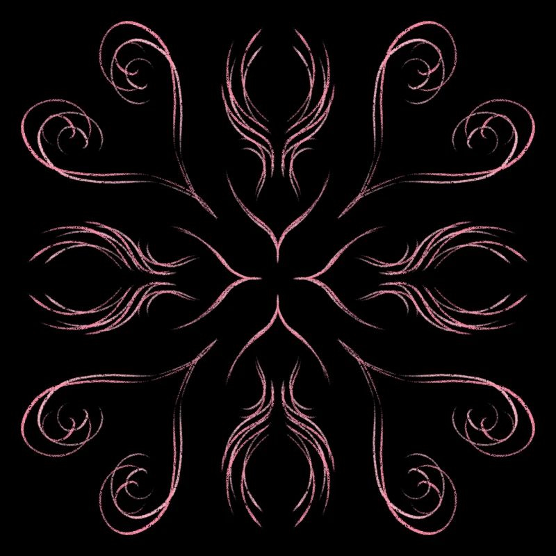 Pink hearts as a pattern