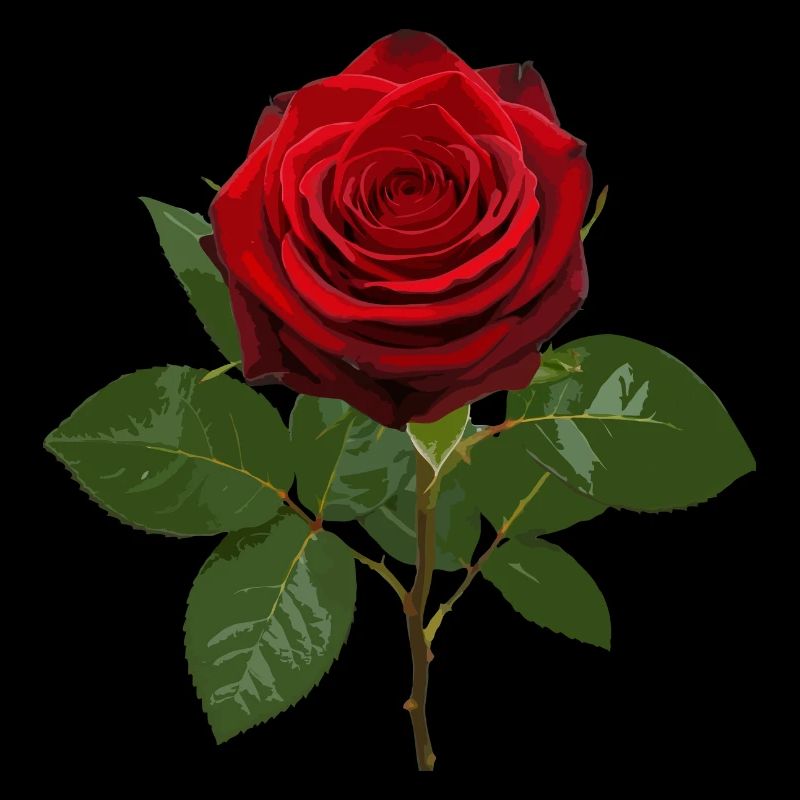 Red rose deep red