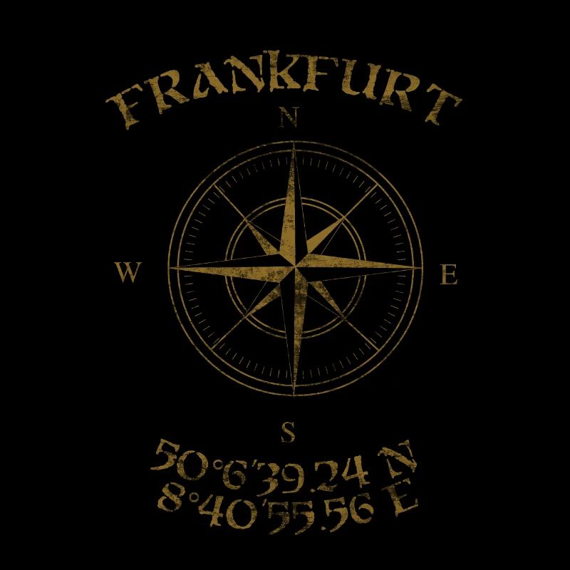 Compass GPS coordinates Frankfurt