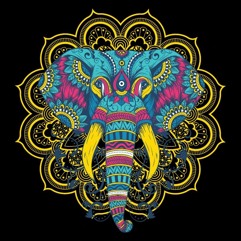 Elefanten-Mandala