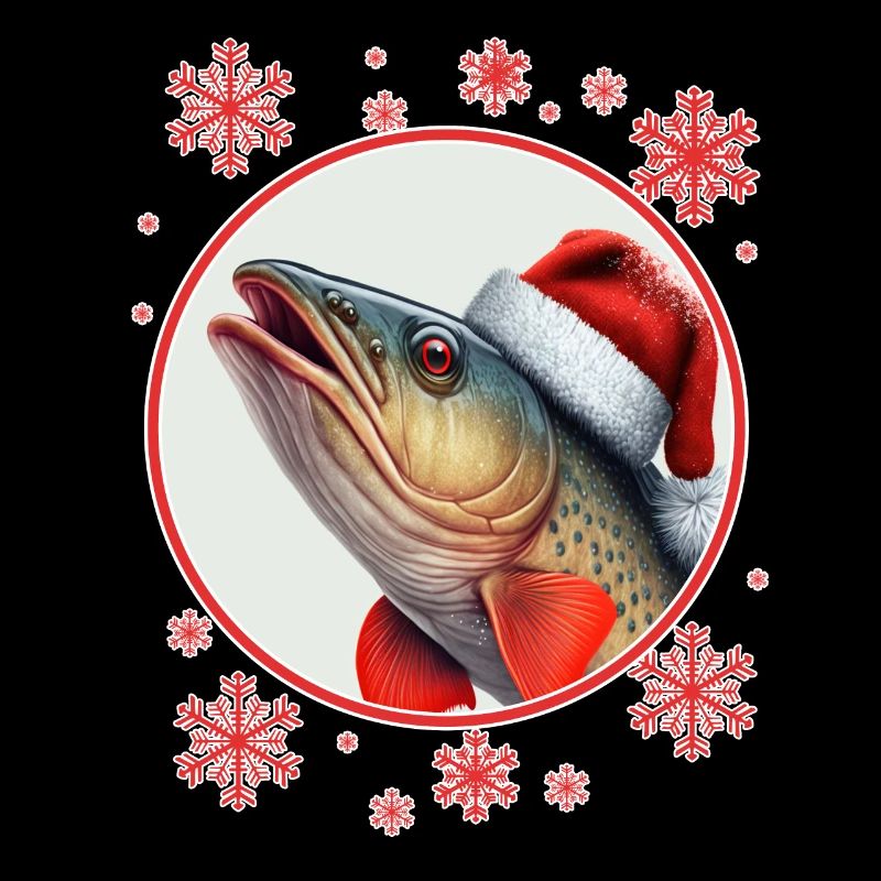 Pêche Pêcheur Pêcheuse Noël Pêcheur Poisson