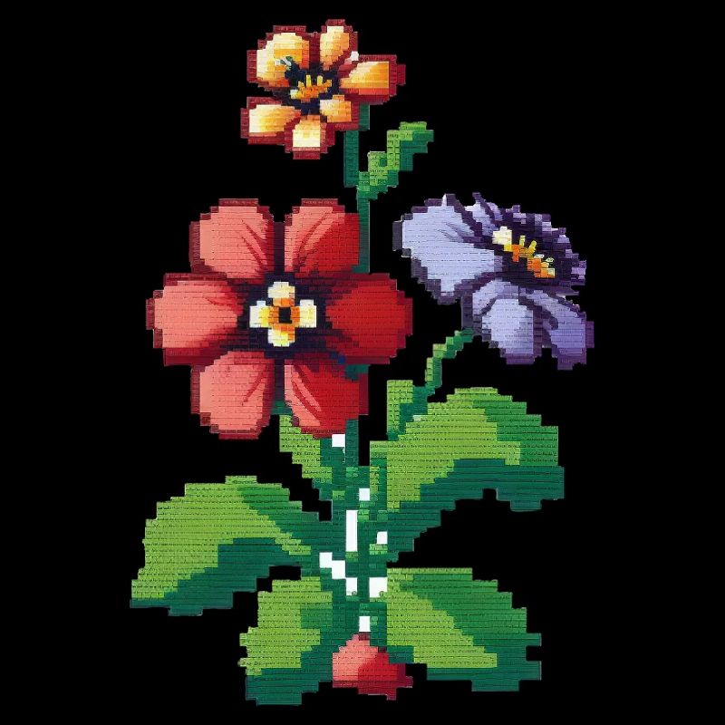 Fleurs Pixel Art