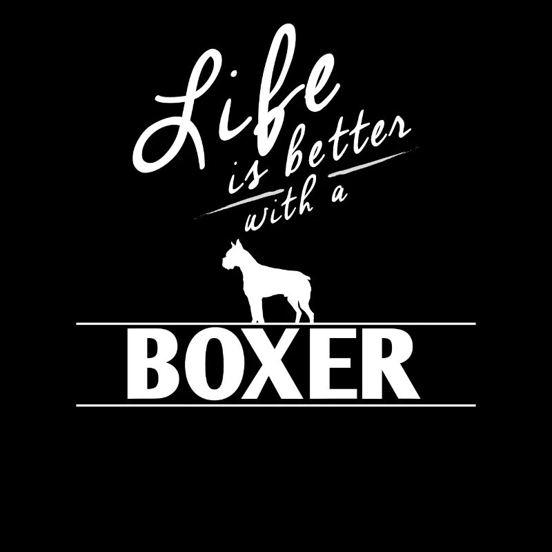 Boxer Dog Design Das Leben ist besser mit einem Boxer
