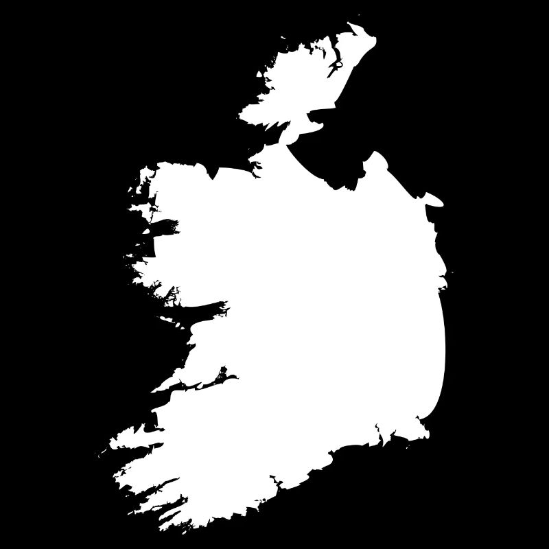 Drapeau de carte d'Irlande