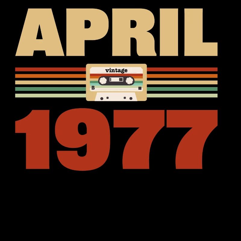 46e anniversaire Avril Né en 1977 Idée cadeau