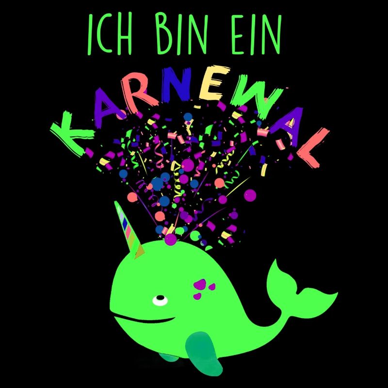 Carnaval, Baleine, Confettis, Carnaval, Baleine, Vert