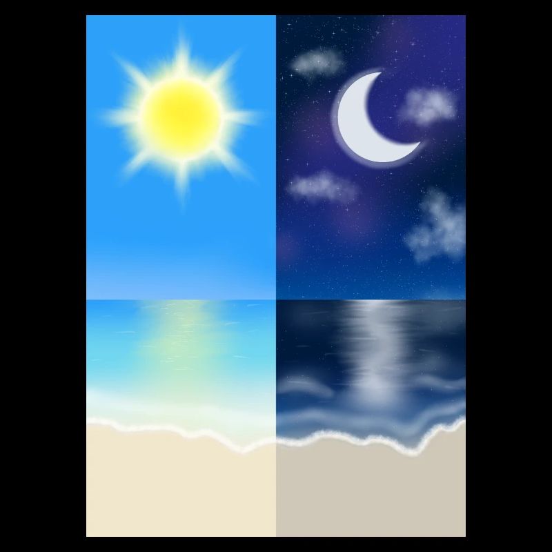 Sun and moon