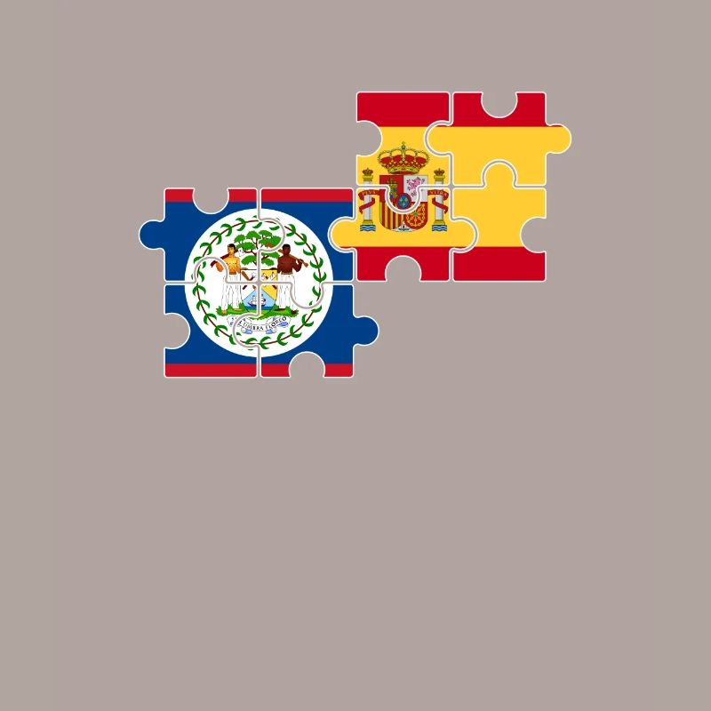Belize Spain Flag Belizer