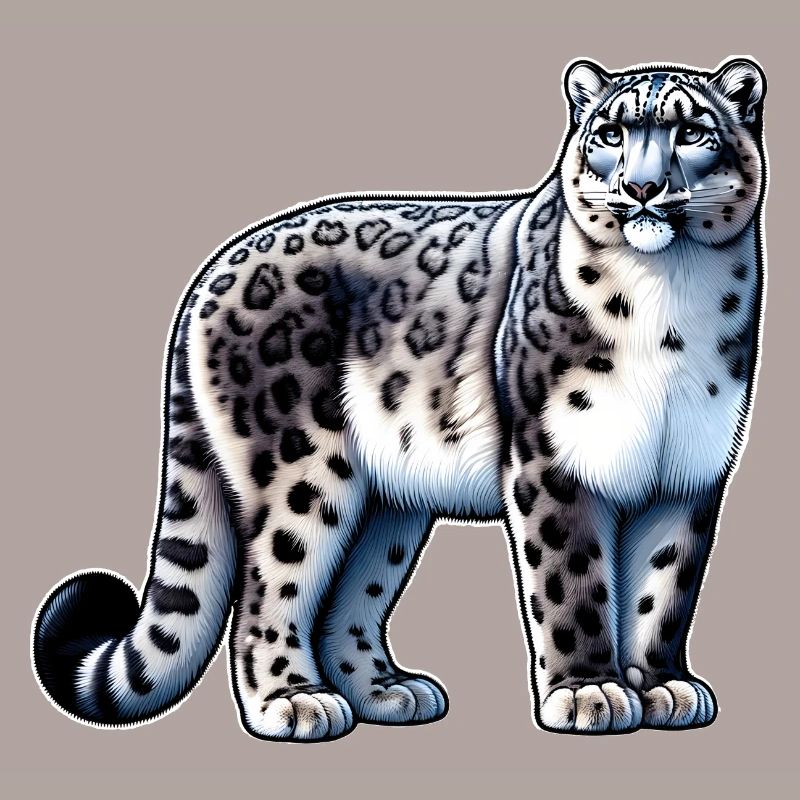 Snow Leopard Leopard White Leopard