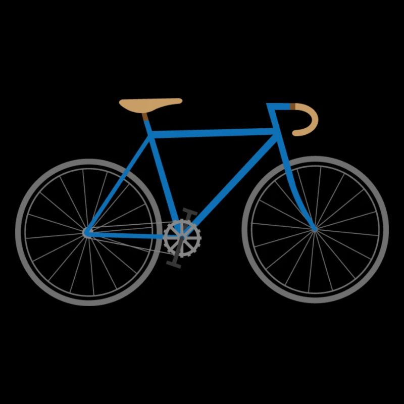 Vélo de course bleu