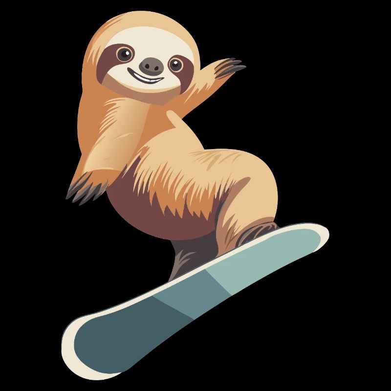 Faultier Wintersport