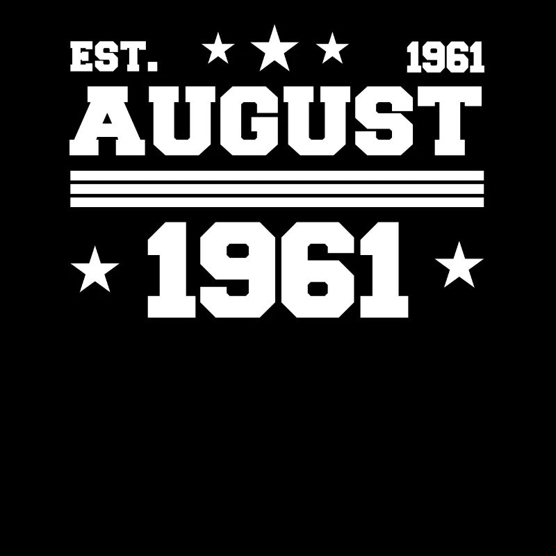 60. Geburtstag Geschenk August 1961