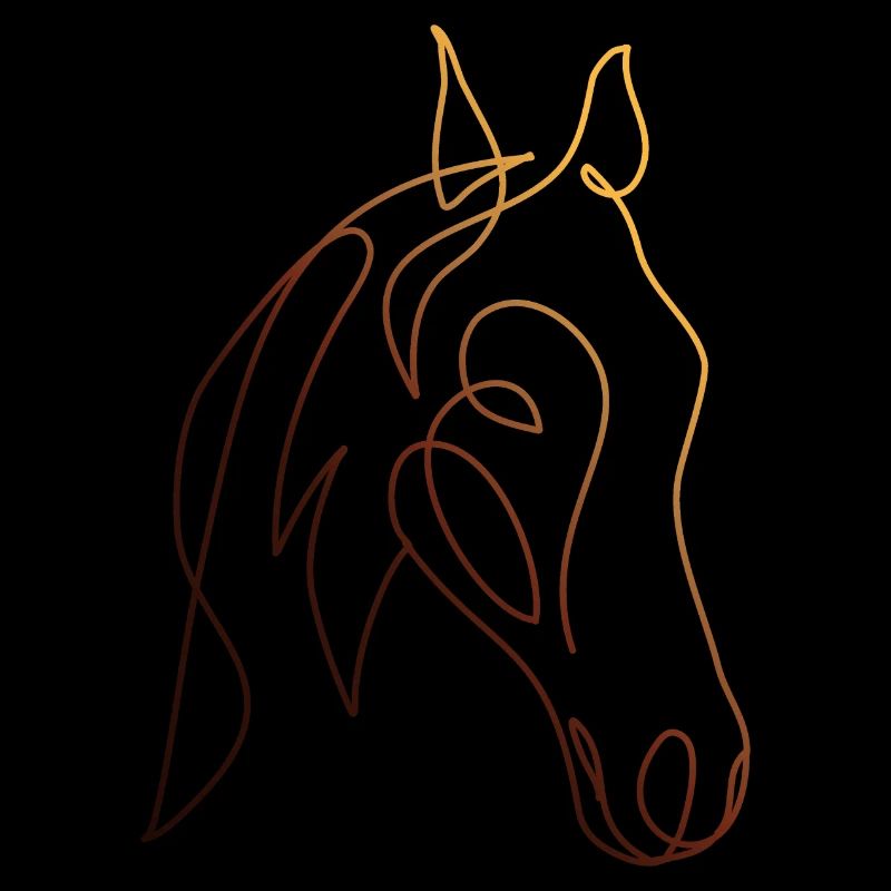 Dessin au trait CHEVAL