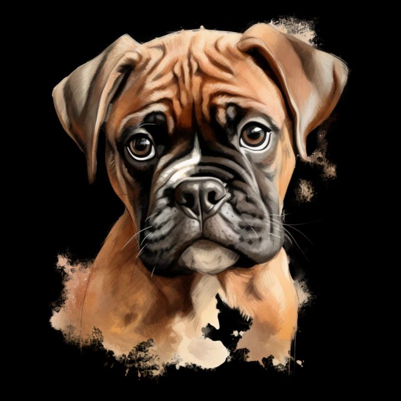 Un chiot boxer mignon