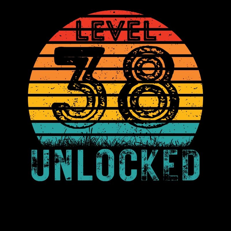 38 years - 38th birthday Level 38 Complete Design
