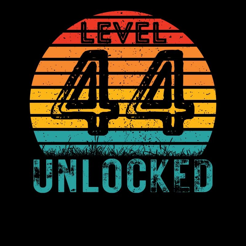 44 Years - 44th Birthday Level 44 Complete Design