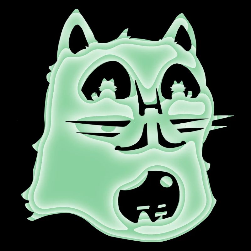 Psychedelische Katze