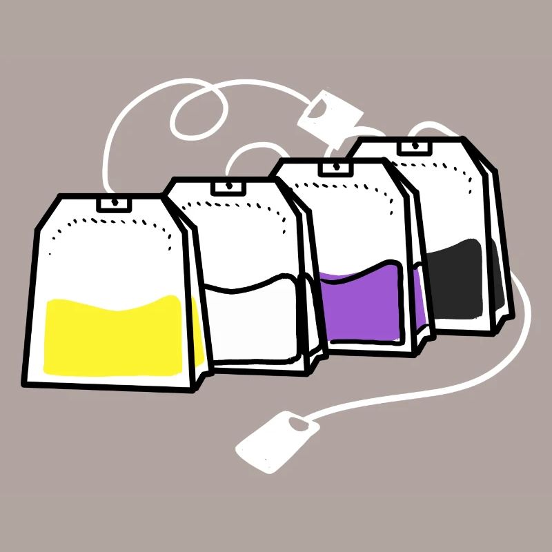Nonbinary Pride Tea Bag Nonbinary Pride