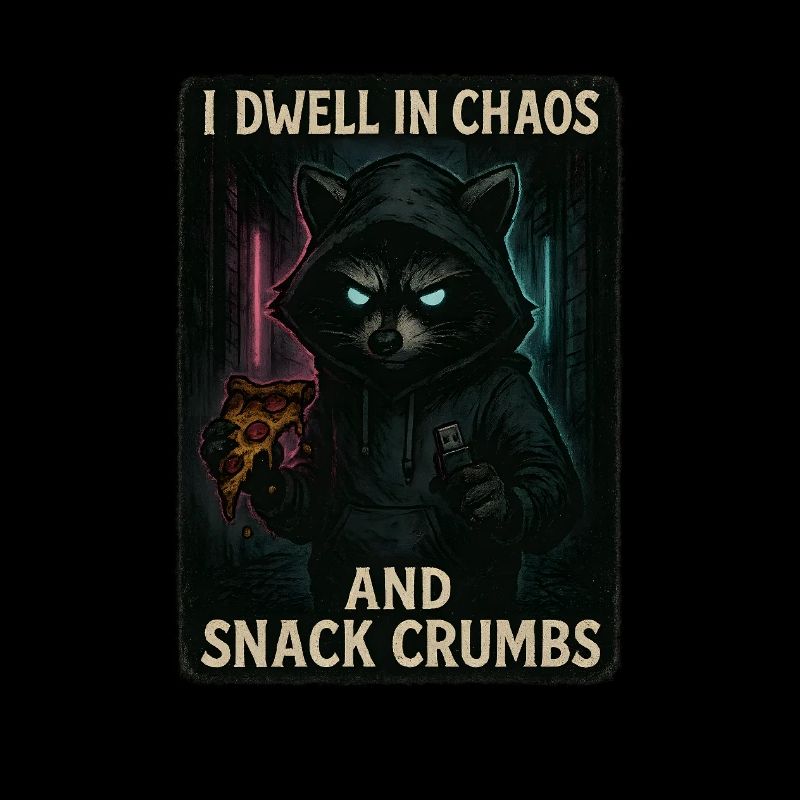 I Dwell in Chaos – Hacker-Waschbär mit Pizza & USB