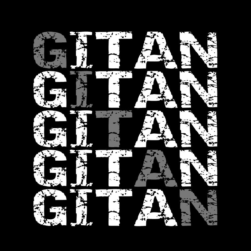 Gitan blanc et gris