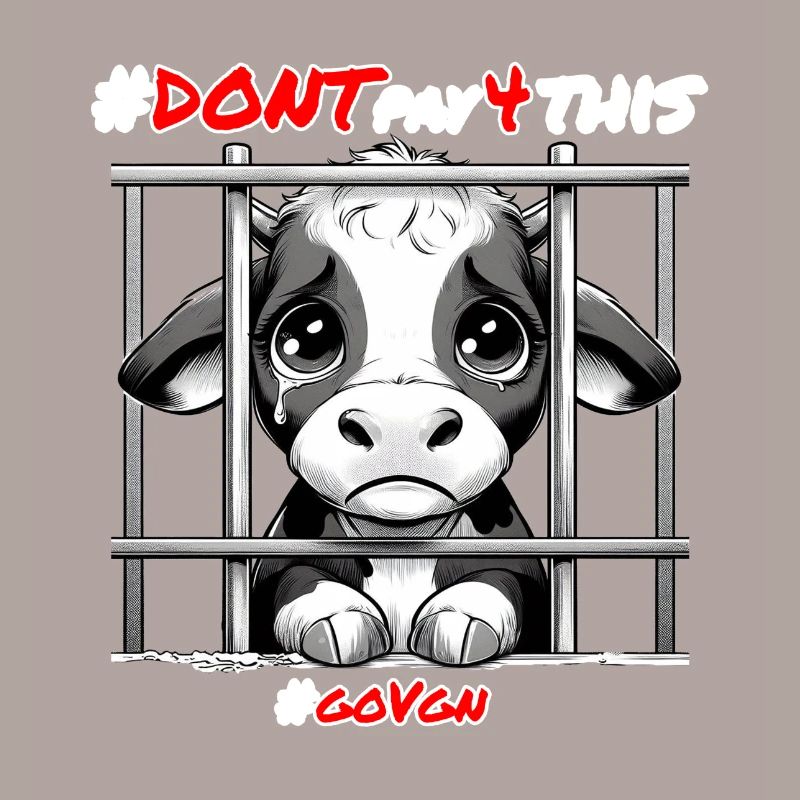 Kalb hinter Gittern Weiß - Dont pay for This