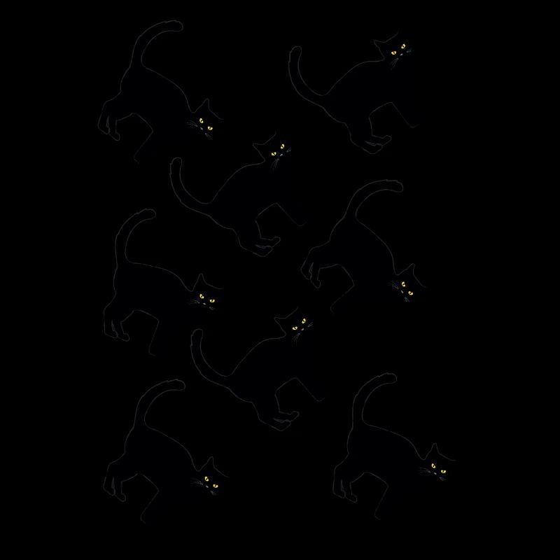 Black Pattern Cat