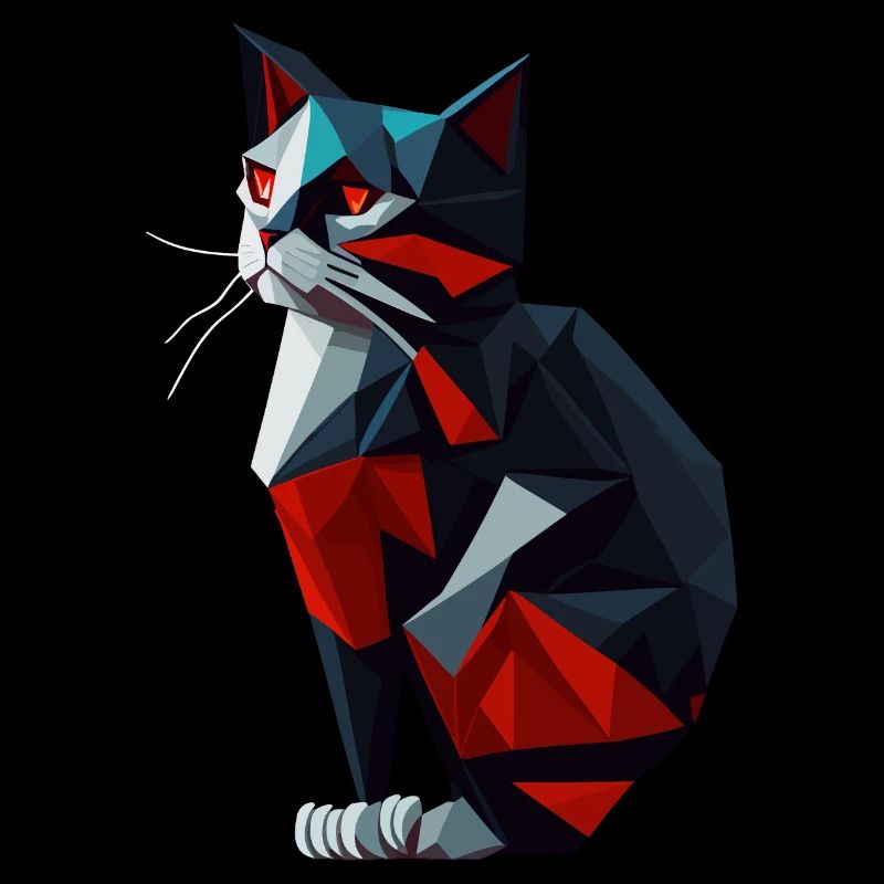 Katzen Polygon Design