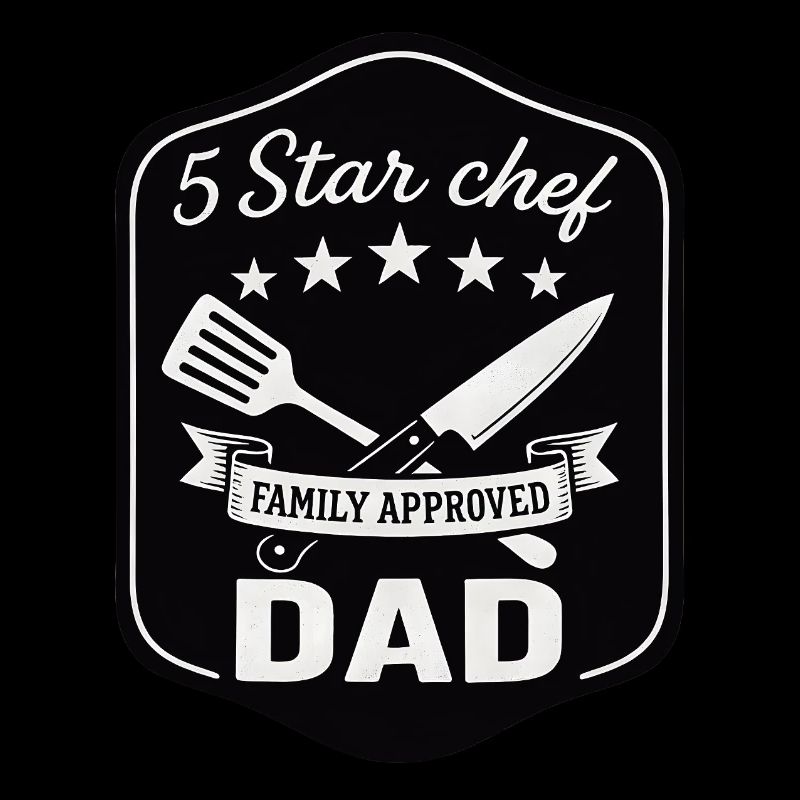 5 Sterne Koch Papa - Familienkoch Design