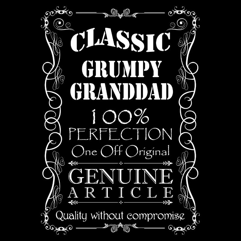 Chemise Grumpy Granddad imprimé blanc