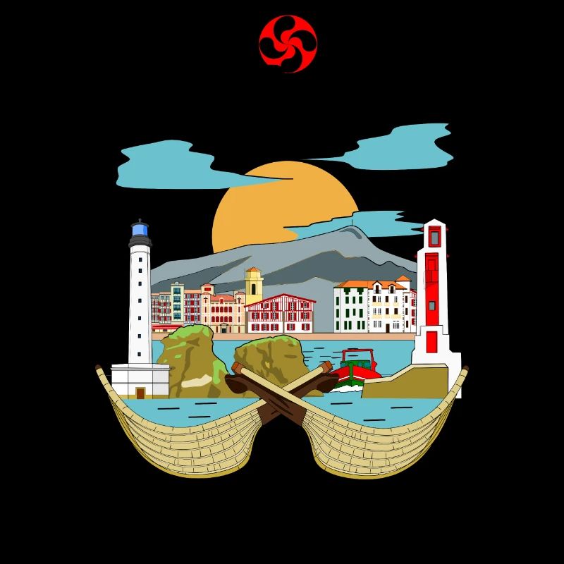 Dessin Côte Basque - Pays Basque