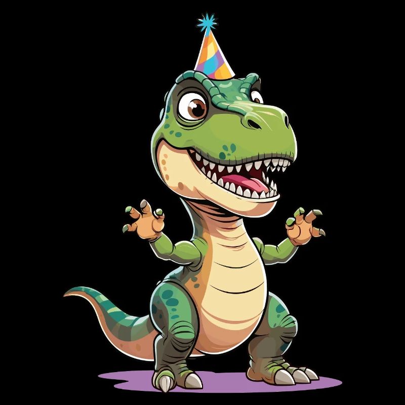 Funny Party T-Rex with Hat